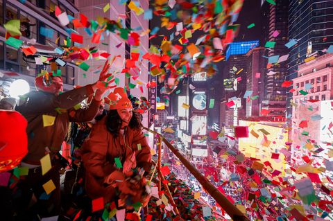 Neujahrsfeier am Times Square in New York City