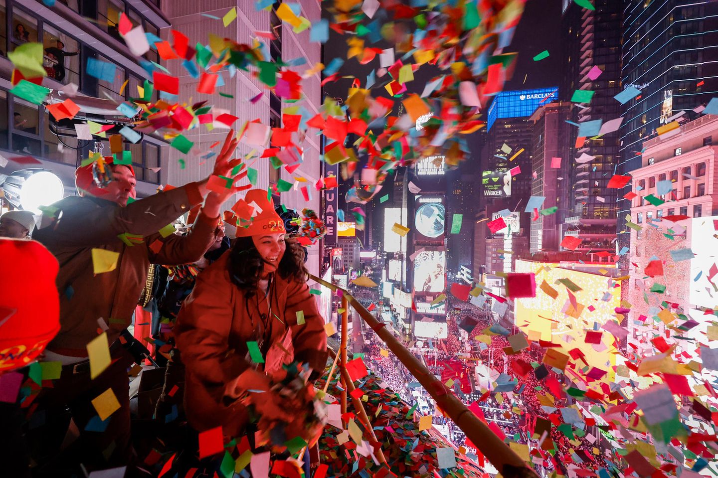 Neujahrsfeier am Times Square in New York City