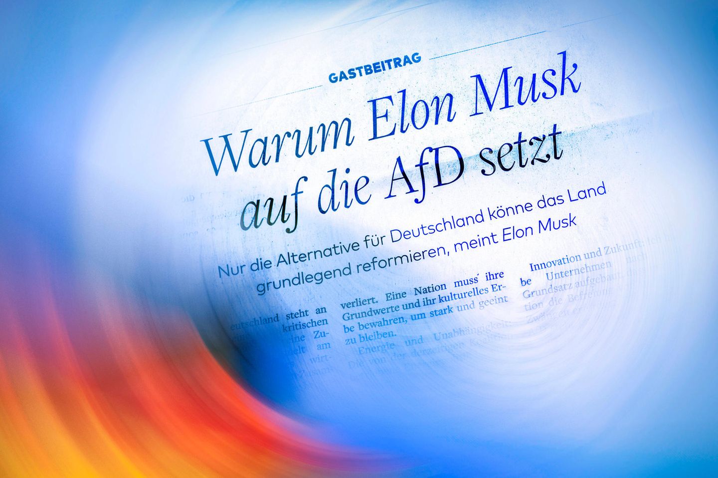 Gastbeitrag in der aktuellen Welt am Sonntag