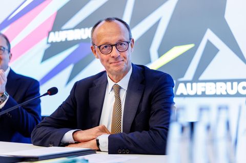 Friedrich Merz bei der Winterklausur der CSU-Landesgruppe im Bundestag