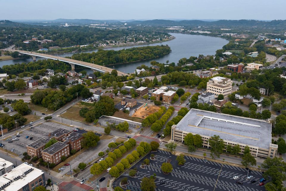 Tennessee mit Blick auf den Fluss