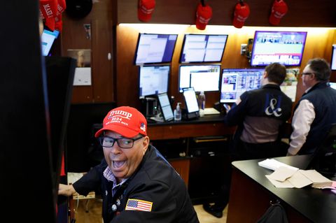 An der Wall Street wird Donald Trump keineswegs mit Schrecken begegnet