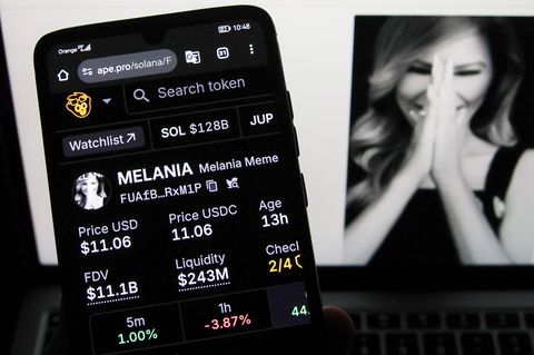 Nach Donald Trump launchte auch dessen Frau Melania am Wochenende einen eigenen Memecoin.
