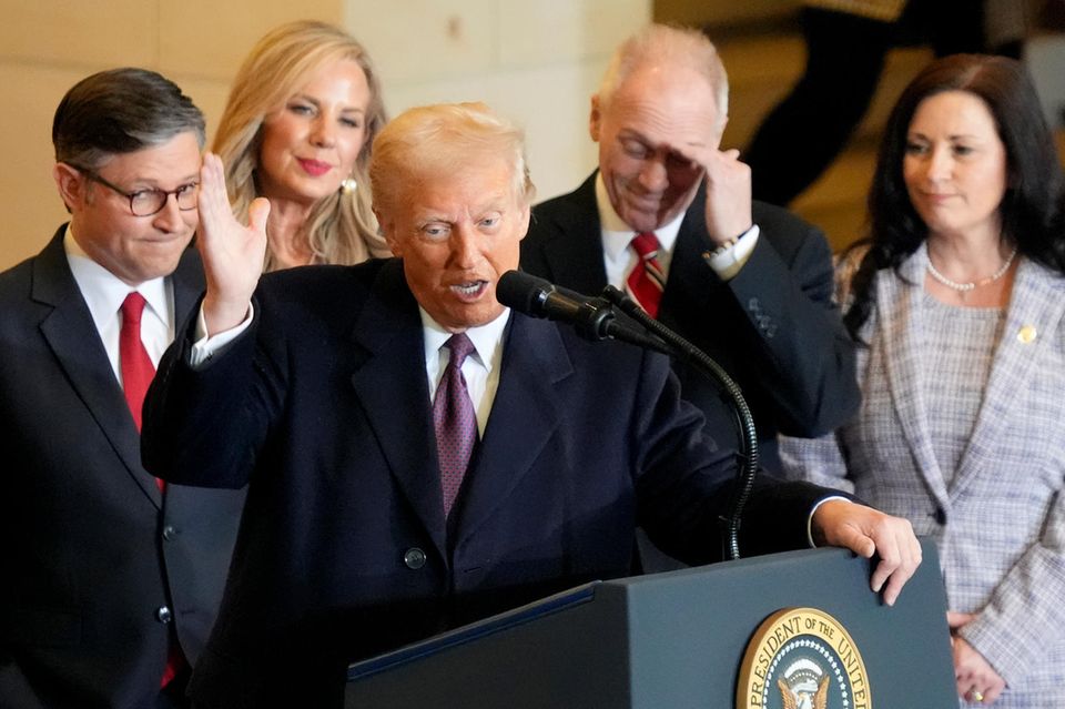 Donald Trump bei seiner Antrittsrede als US-Präsident