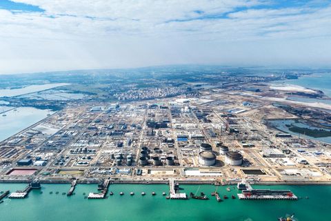 BASF-Gelände auf der Insel Donghai