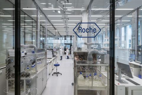 Labor des Roche Forschungs- und Entwicklungszentrums in Basel