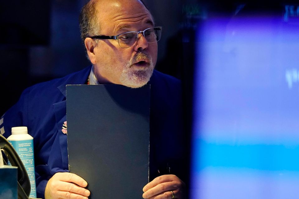 Ein Aktienhändler an der New Yorker Börse