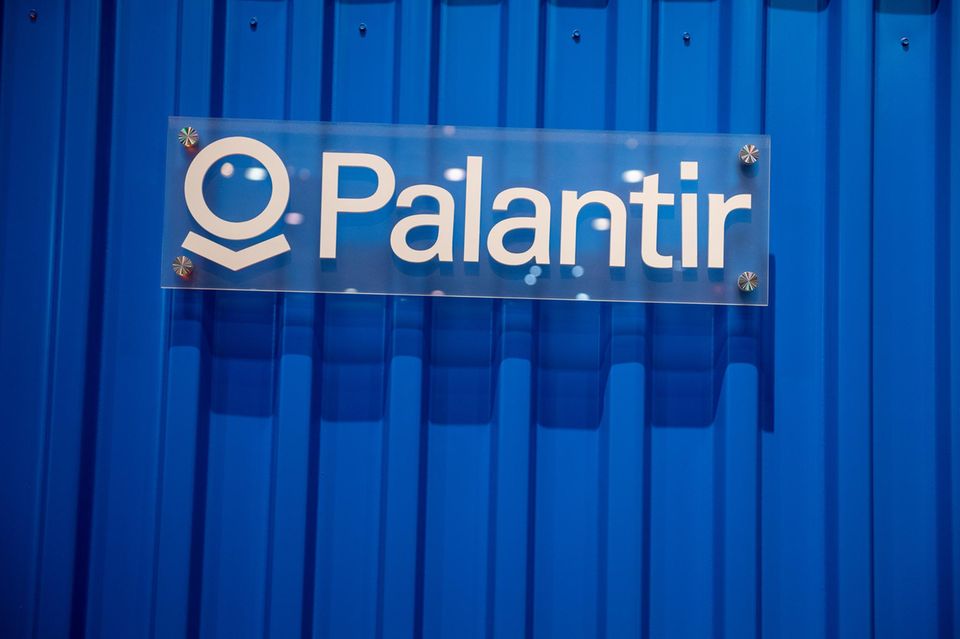 Logo della startup di intelligenza artificiale Palantir