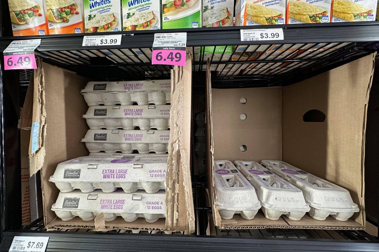 Die Inflation in den USA steigt weiter, auch getrieben von Eiern