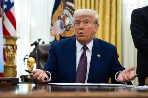 US-Präsident Donald Trump liebt nach eigener Aussage Zölle, um seine Interessen durchzusetzen
