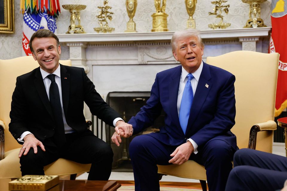 Emmanuel Macron et Donald Trump