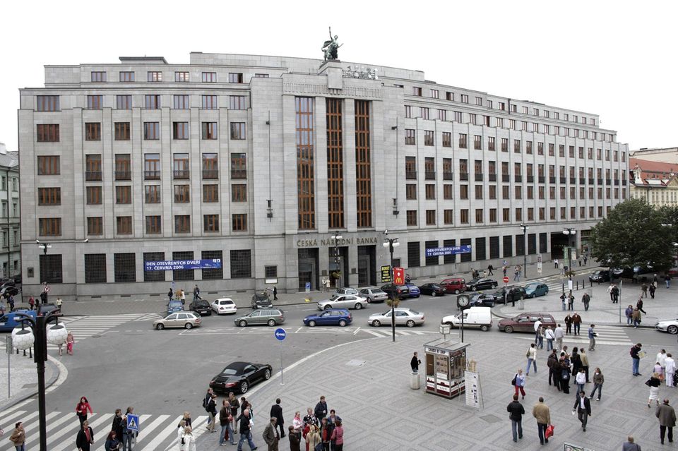 Tschechische Nationalbank in Prag, Tschechien
