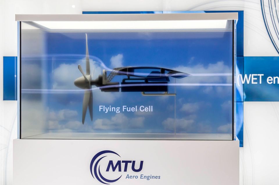 Progetto di celle a combustibile MTU Flying Fuel Cell all'ILA 2022