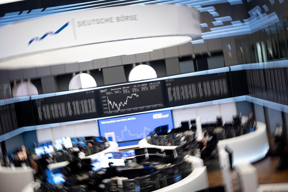 Innenaufnahme der Deutschen Boerse