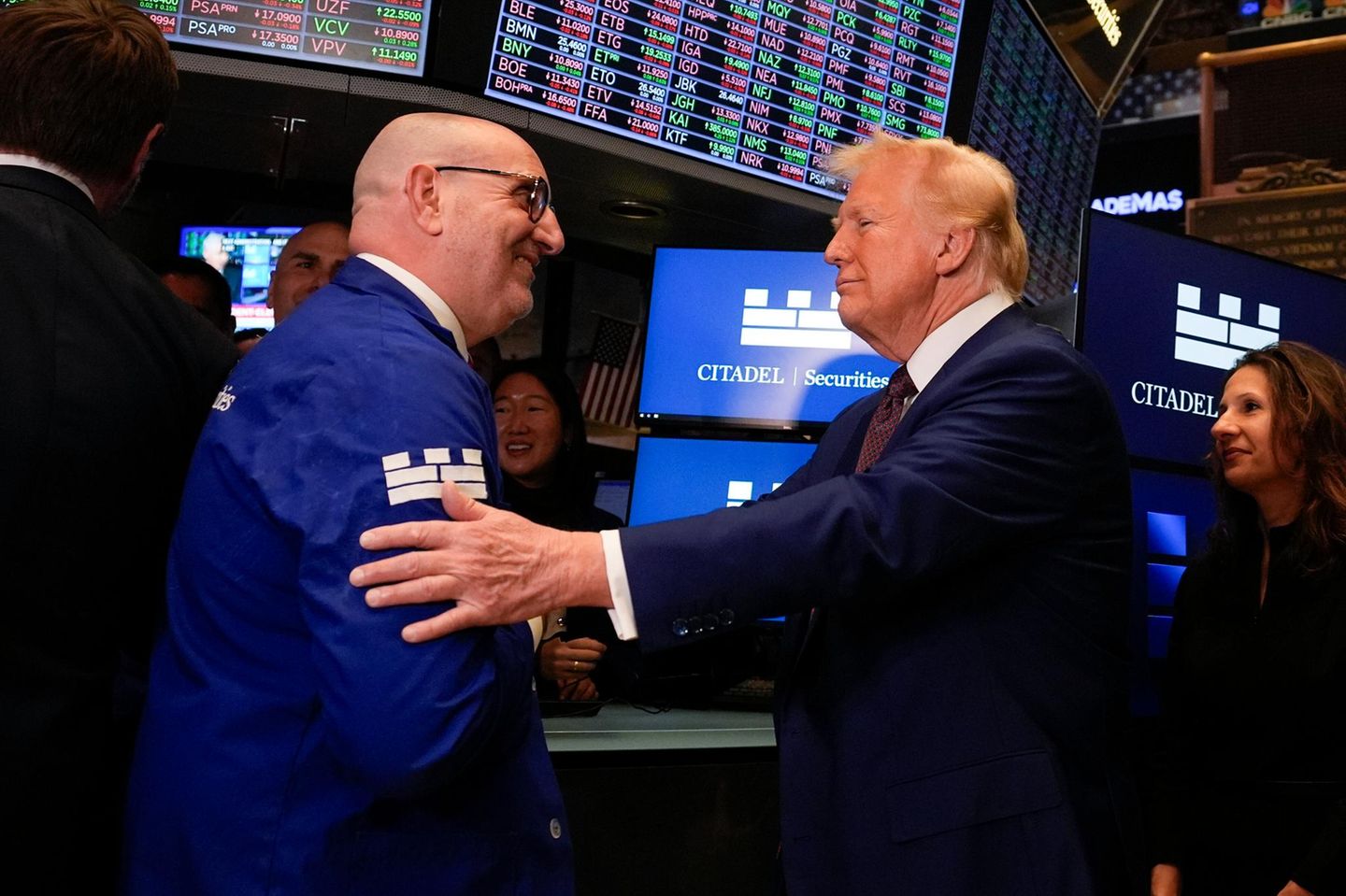 Donald Trump besucht im Dezember 2024 die New Yorker Börse