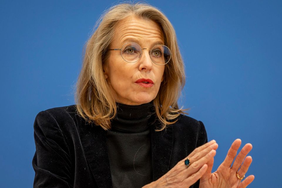 Julia Jäkel am Mittwoch in der Berliner Bundespressekonferenz