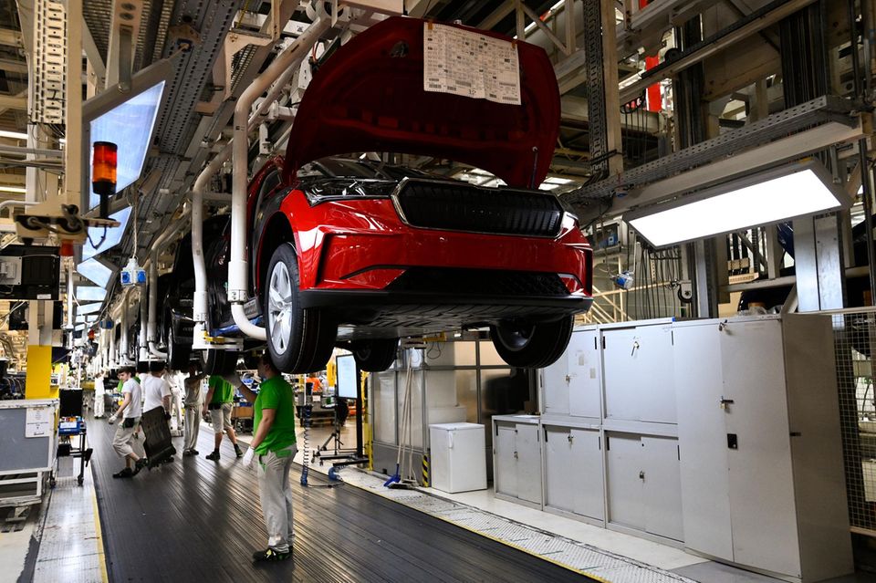 Autoproduktion bei Skoda