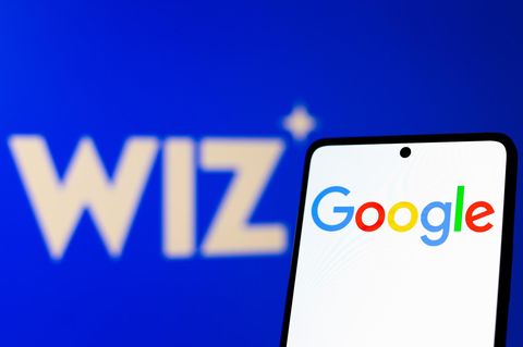 Logos von Google und Wiz