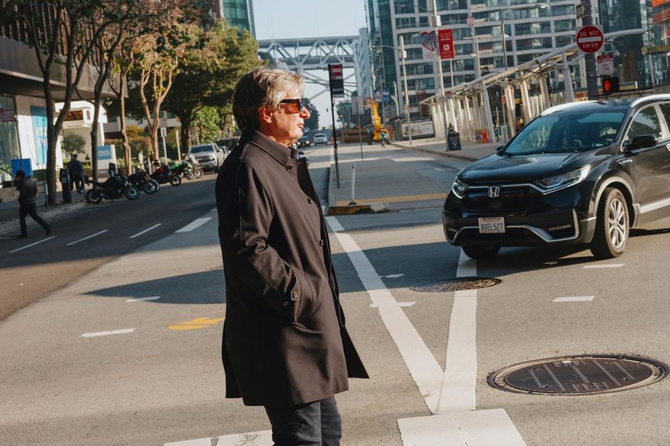 Rainer Gläß im Zentrum von San Francisco