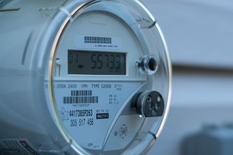 Nahaufnahme eines Smart Meter