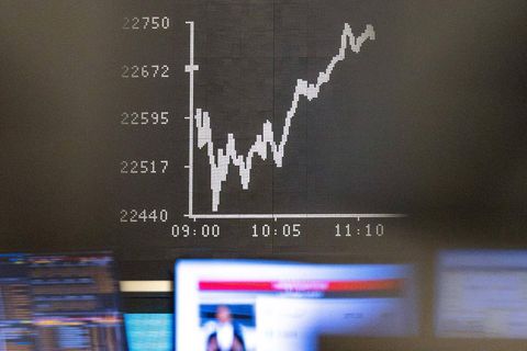 Blick in den Handelssaal der Frankfurter Börse