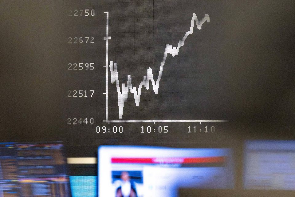 Blick in den Handelssaal der Frankfurter Börse