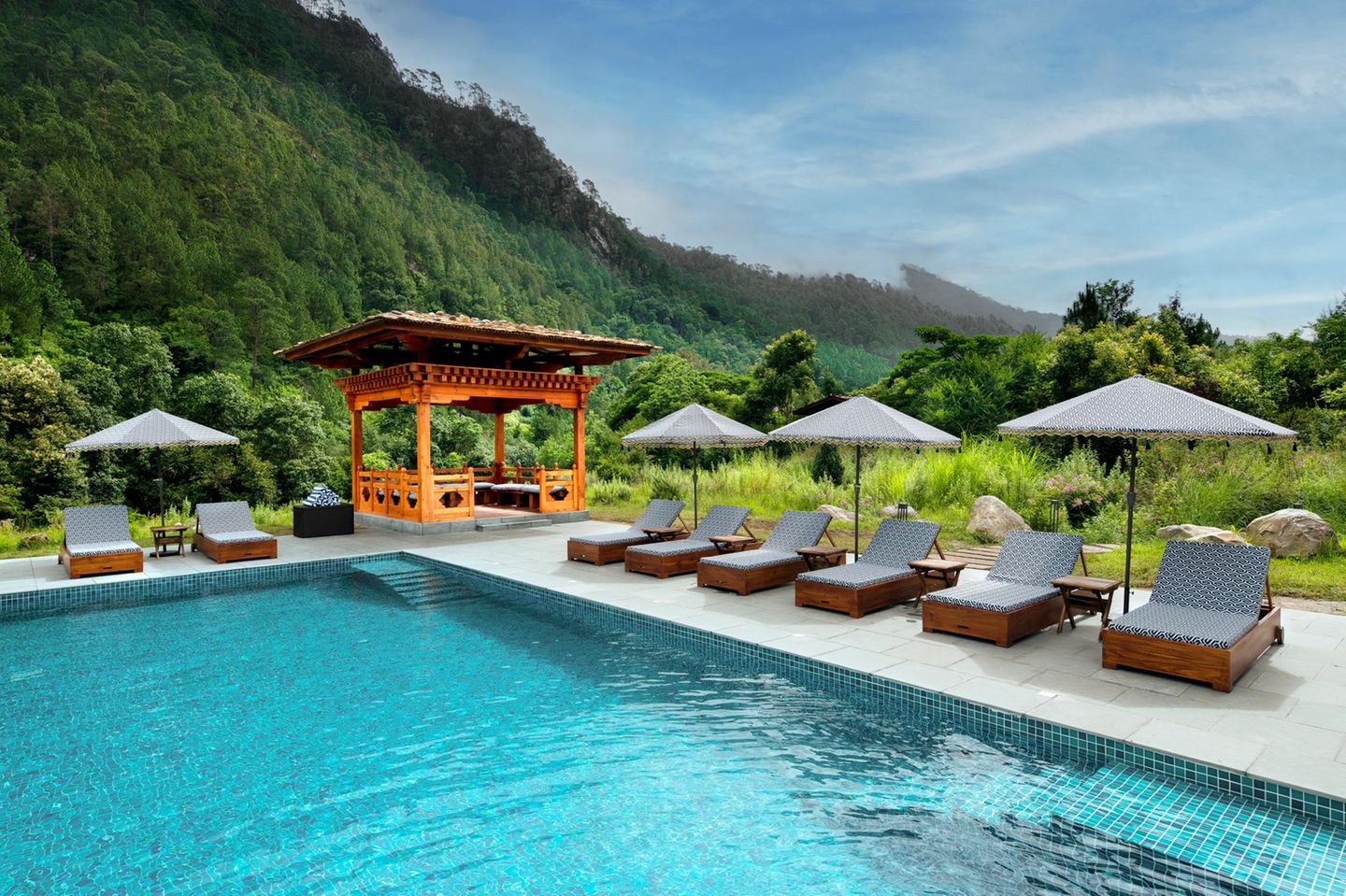 Dem Himmel sehr nah – die Punakha River Lodge ist eingebettet in unberührte Natur