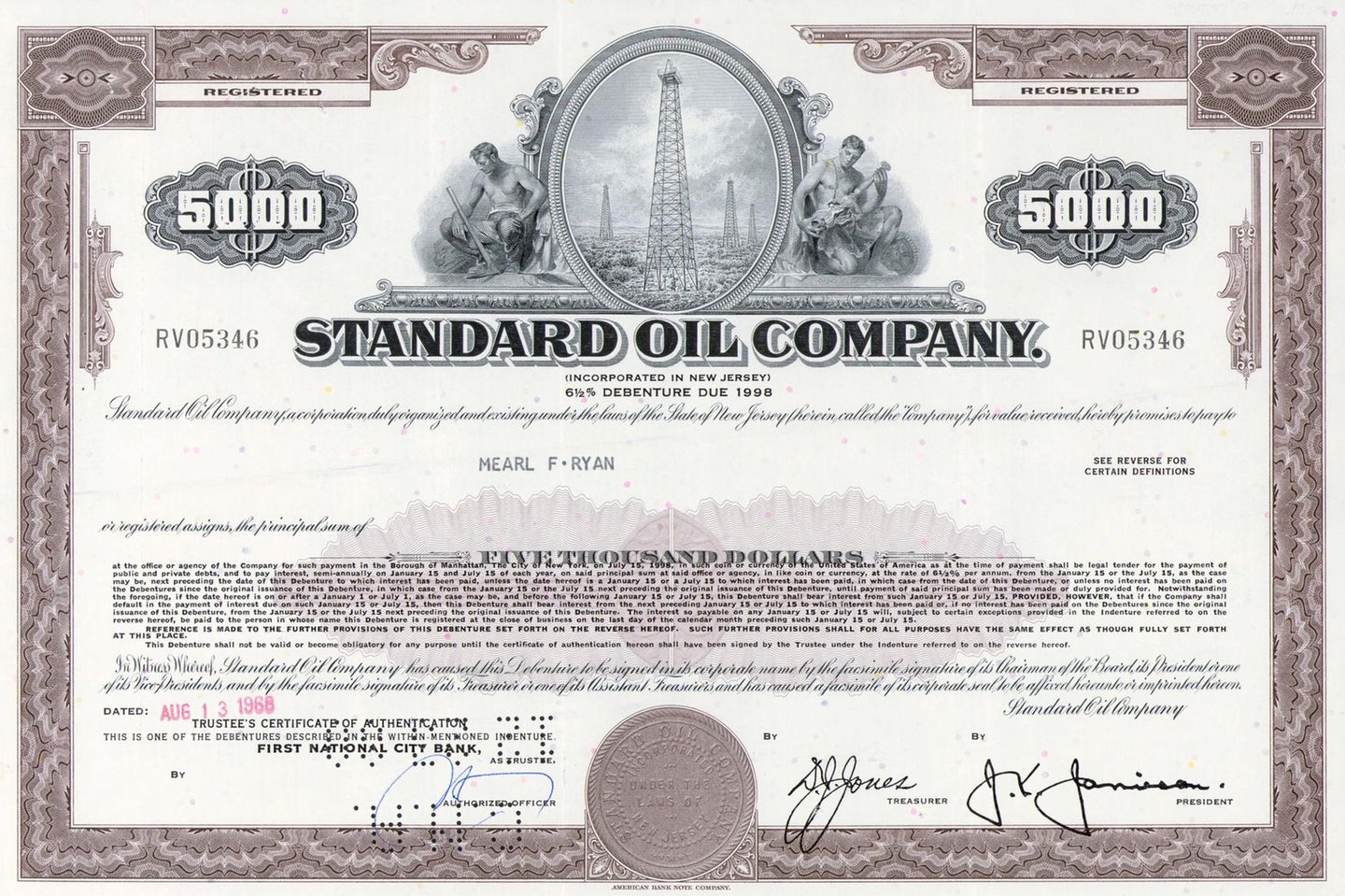 Die Aktie von Standard Oil, heute ExxonMobile, wird seit 1924 Massachusetts Investors Trust gehalten.