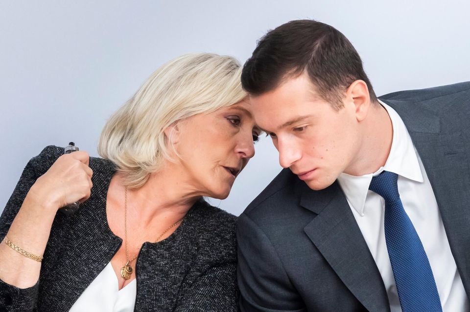 Jordan Bardella und Marine Le Pen