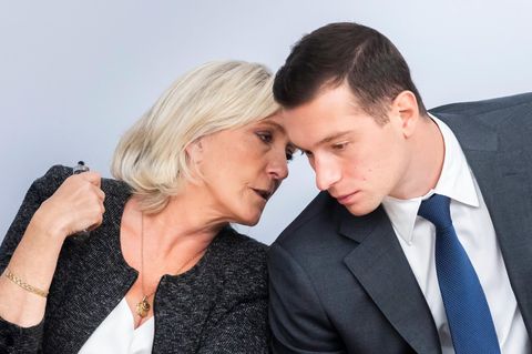 Jordan Bardella und Marine Le Pen