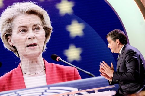 EU-Kommissionspräsidentin Ursula von der Leyen und ihr Vizepräsident Raffaele Fitto