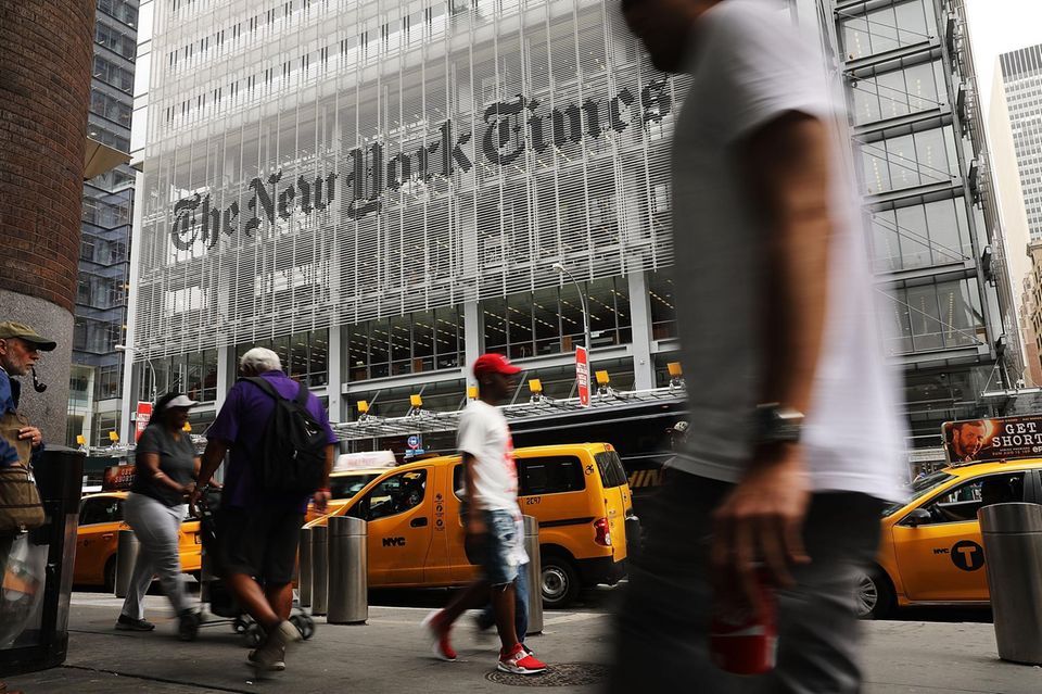 Sitz der New York Times in New York
