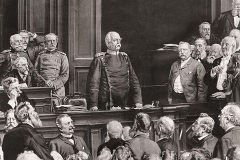 Rede von Otto von Bismarck 1888 im Reichstag zu Berlin