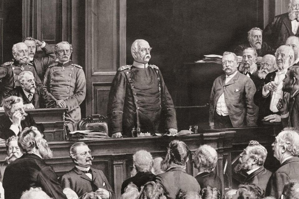 Rede von Otto von Bismarck 1888 im Reichstag zu Berlin