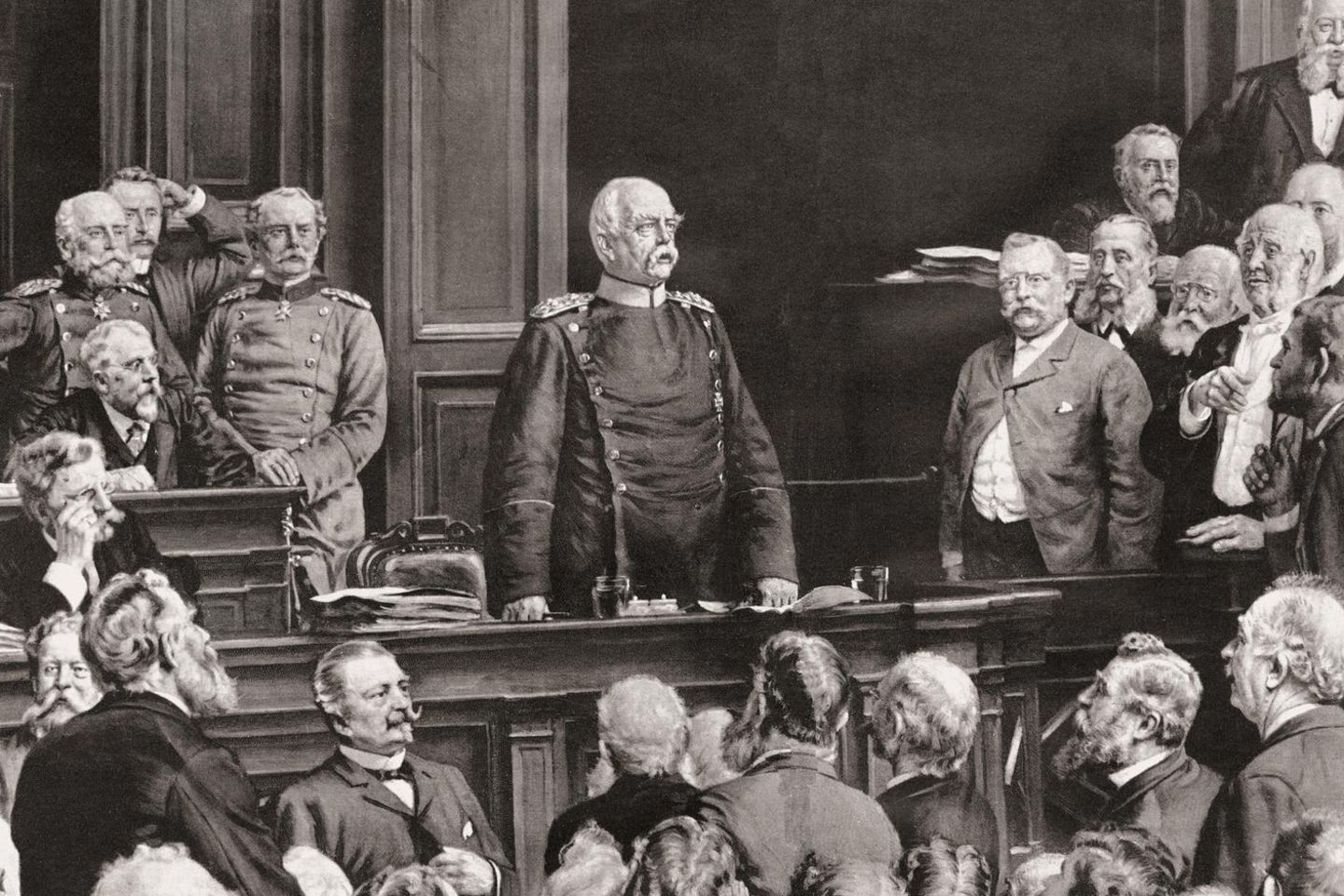 Rede von Otto von Bismarck 1888 im Reichstag zu Berlin