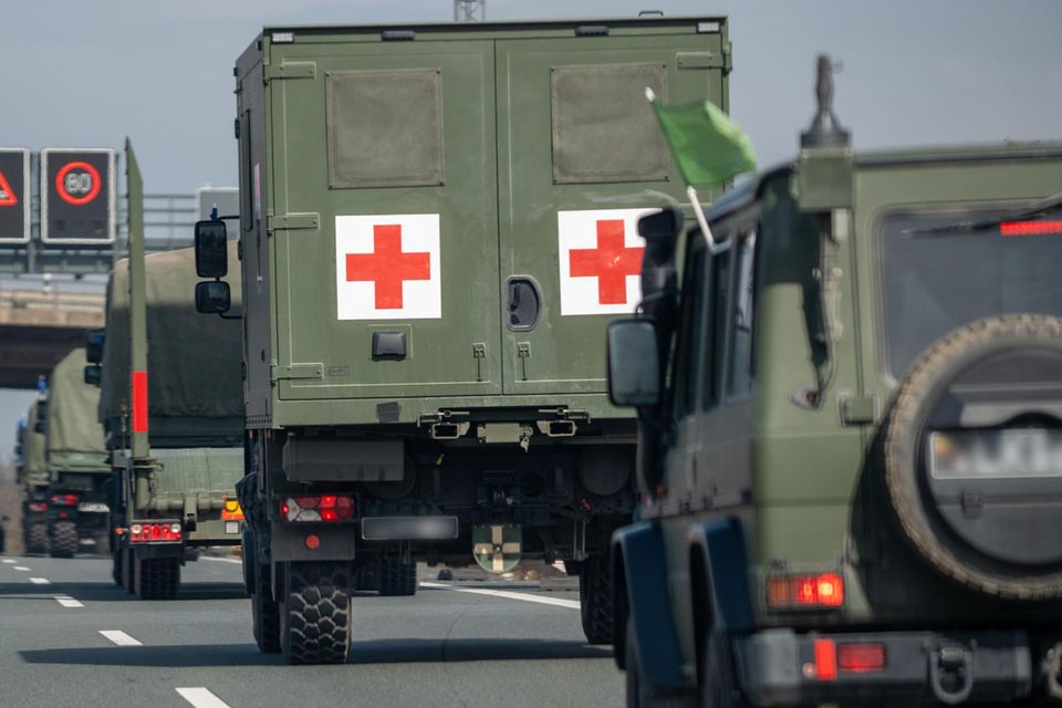 Ein Sanitätsfahrzeug der Bundeswehr
