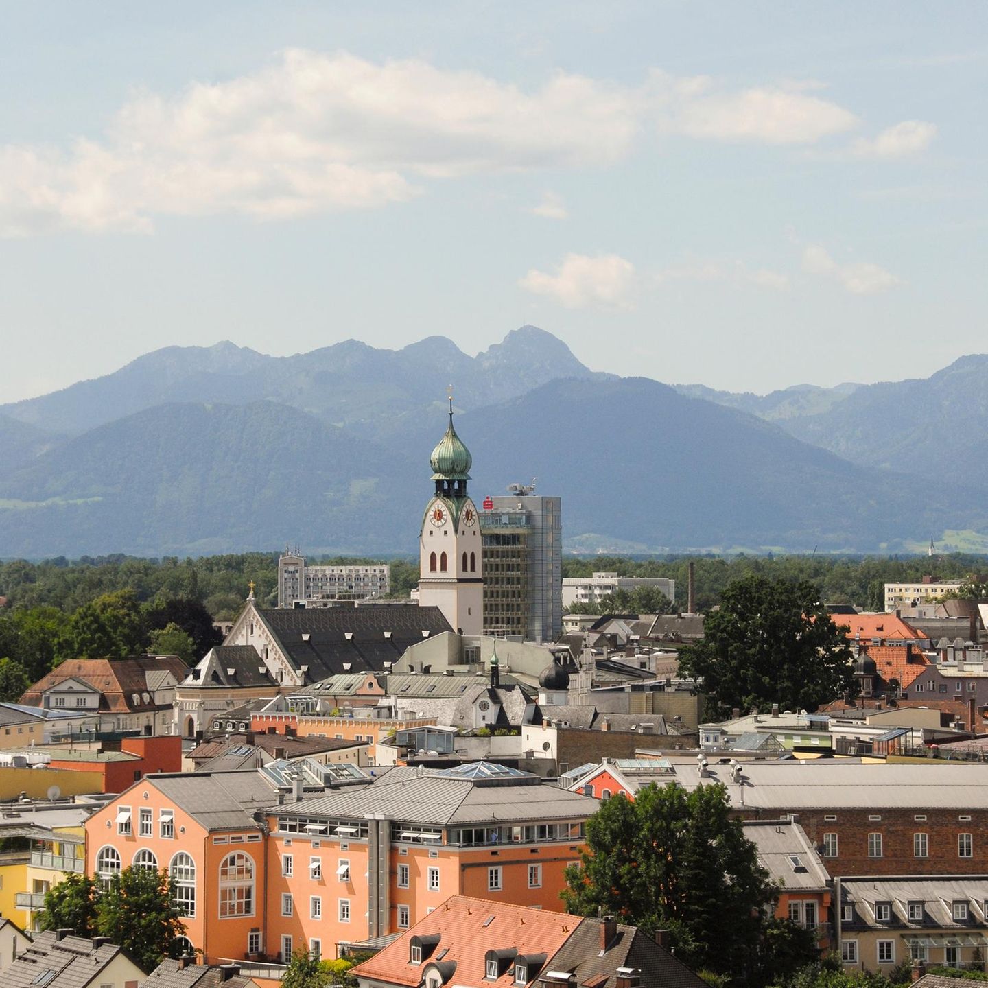 Blick auf Rosenheim