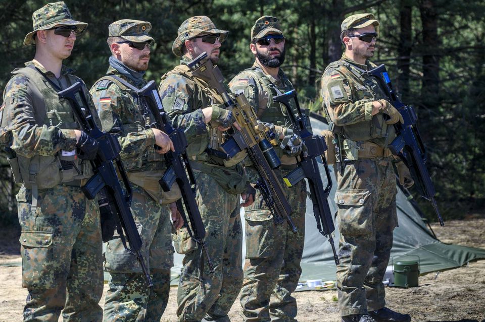 Bundeswehr-Soldaten bei der Übung