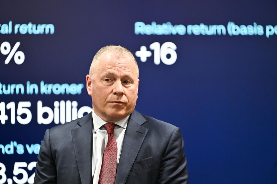 Nicolai Tangen präsentiert die Quartalsbilanz des norwegischen Staatsfonds