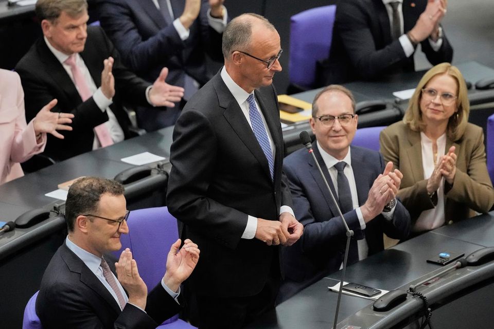 Friedrich Merz nach seiner Wahl zum Bundeskanzler