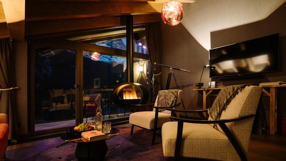 Das atmosphärische Interieur der Bergwelt Grindelwald entstand in Zusammenarbeit mit dem Zürcher Architekten Tasso Kalfopoulos