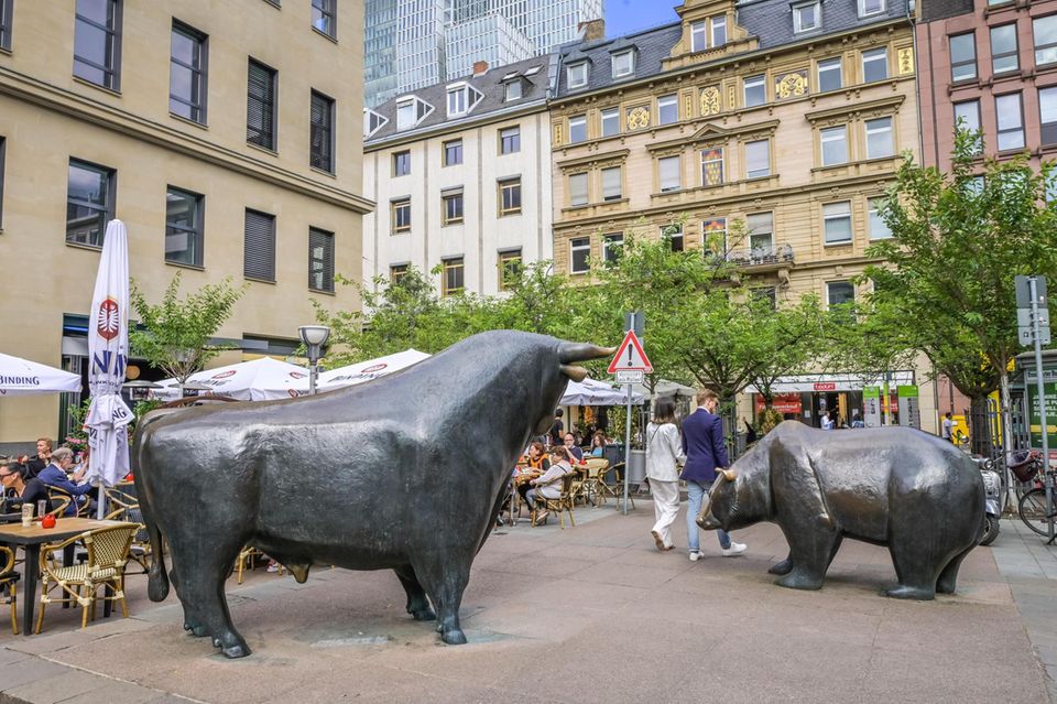 Bulle und Bär in Frankfurt