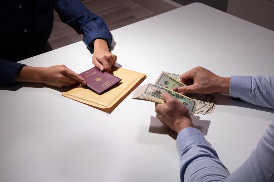 Passport for money exchange
