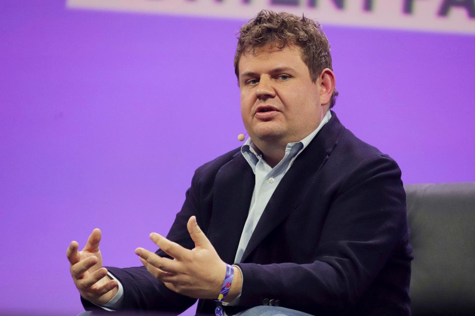 ChatGPT product manager Nick Turley at the OMR conference in Hamburg a few weeks ago. He joined OpenAI in 2022.