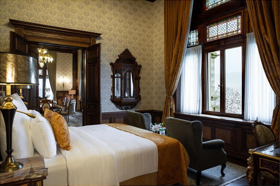 The extensive renovation and restoration preserved the historic charm of the rooms and suites