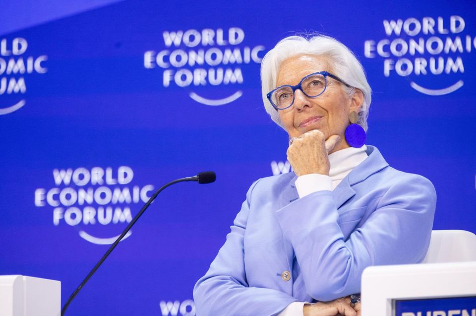 Christine Lagarde discursa no Fórum Econômico Mundial de 2024