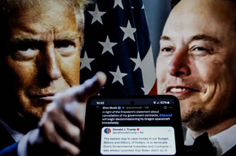 Donald Trump (links) und Elon Musk