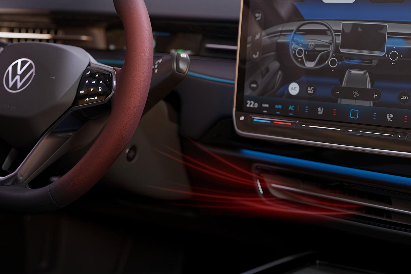 Blick ins Cockpit eines VW ID.7