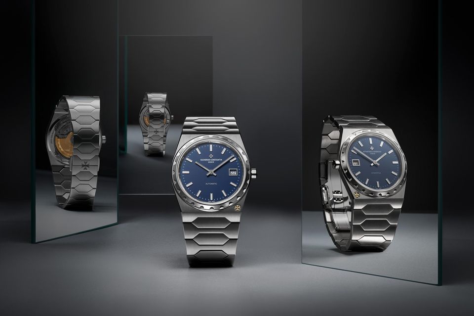 Das Ur-Modell der „222“ von Vacheron Constantin hatte 1977 Premiere. Die Neuauflage (o.) feuert nun das 270. Jubiläum der Marke