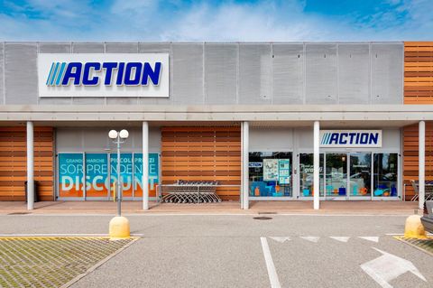 Geschäft des Billighändlers Action